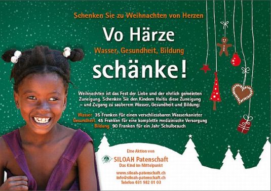 2012.12 SILOAH Weihnachtsaktion - Vo Haerze schenke